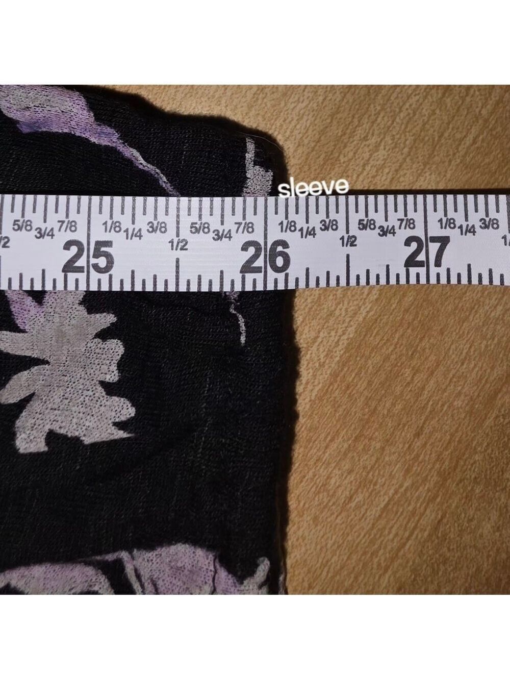 Lucky Brand Black White Floral Blouse Large #BL22 - Picture 8 of 10